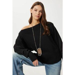 Pulover dama Happiness Istanbul - negru - One Size imagine