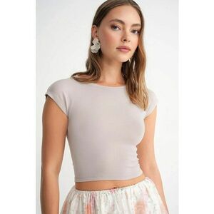 Tricou scurt dama - gri imagine