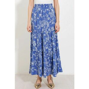 Fusta maxi albastru - textil - imagine
