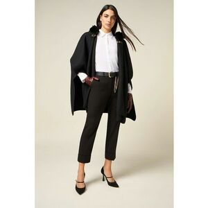 Pantaloni crop regular fit - Maro inchis imagine