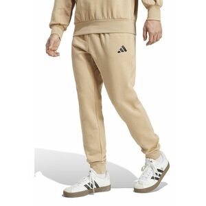 Pantaloni de trening cu snur in talie si croiala conica FeelCozy - Negru/Maro camel imagine