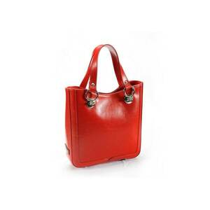 Geanta dama piele - Elisabeth 7 - rosu - 30x8x27 cm imagine