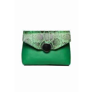 Geanta dama piele - Plic Adriana - verde - 32x5x24 cm imagine