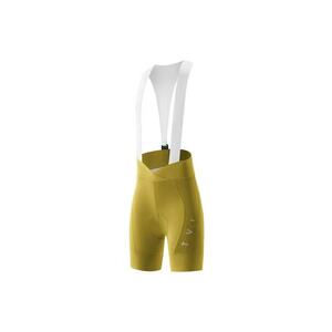 Pantaloni scurti pentru ciclism cu bretele si inchidere magnetica Summer Performance - Galben imagine