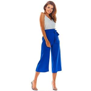 Pantaloni A297 pentru dama Poliester - Albastru imagine