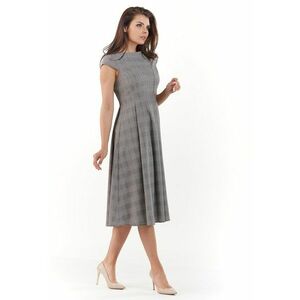 Rochie dama - Poliester - Gri - model carouri - A222 imagine