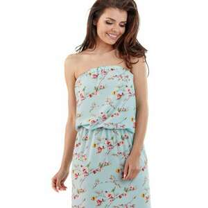 Rochie florala de dama - Lynene - cer albastru imagine