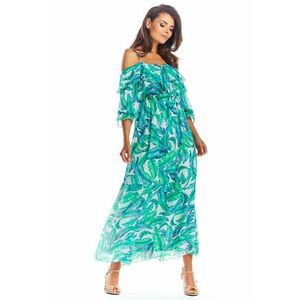 Rochie florala de dama - Igraidine - verde - imagine