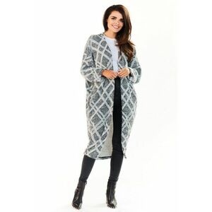 Cardigan dama - Poliester/Viscoza - Gri imagine