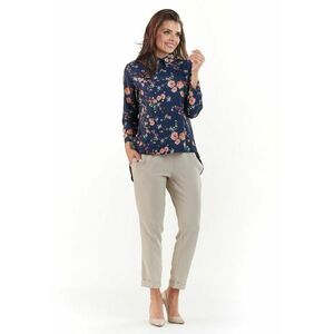 Camasa A213 cu maneca lunga Poliester/Elastan - Bleumarin imagine