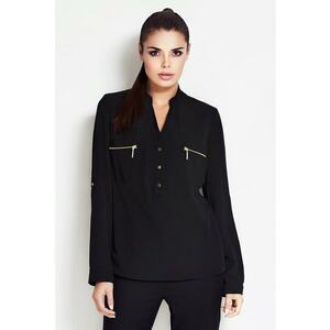 Camasa A051 pentru dama Poliester - Negru imagine