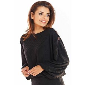 Pulover dama - Viscoza/ Poliester - Negru - Negru imagine