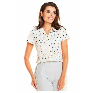 Camaşa cu maneca scurta model 129982 - Alb imagine