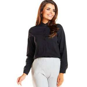 Camasa de dama cu maneci lungi - Lirne - neagra - - Negru imagine