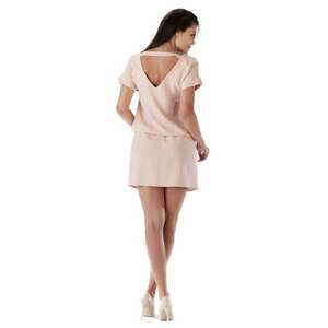 Rochie mini dama Gwendogune A178 roz pudrat - Roz imagine