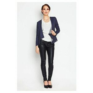 Sacou de dama - slim fit - albastru - Albastru inchis imagine