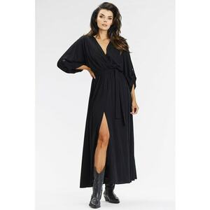 Rochie dama viscoza - A670 - Neagra - imagine