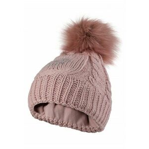 Caciula Din Lana - Cz04 - Marime Unica - Material 30% Lana - 10% Viscoza - 60% Poliacril - Calduroasa - Cu Pompon - Marime Universala - De Inalta Calitate - Roz imagine