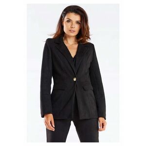 Sacou dama - piele negru - Negru imagine