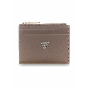 Portofel din piele Saffiano - Maro taupe deschis imagine