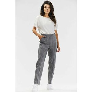 Pantaloni A678 pentru dama Poliester - Eleganti - Gri imagine