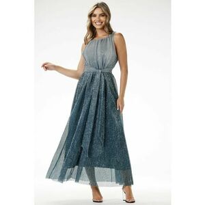 Rochie - A703 - poliester - verde sticla imagine