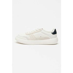 Pantofi sport din piele cu garnituri din piele intoarsa Modern Lightcup - Alb/Bleumarin imagine