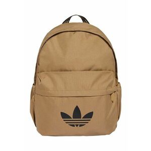 Rucsac cu imprimeu logo contrastant - Negru/Bej/Maro camel imagine