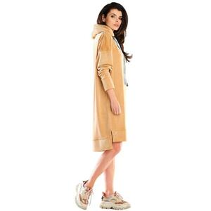 Rochie Poliester - Bej - XL imagine