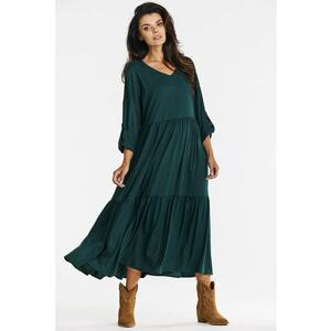 Rochie dama viscoza - A669 - verde- imagine