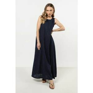 Rochie maxi bleumarin - in imagine