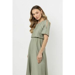 Rochie midi verde - raion/nailon imagine