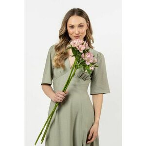 Rochie midi raion - verde imagine