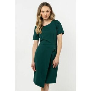 Rochie mini creion verde sticla - poliester-elastan imagine
