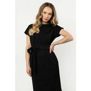 Rochie midi poliester/elastan - negru imagine