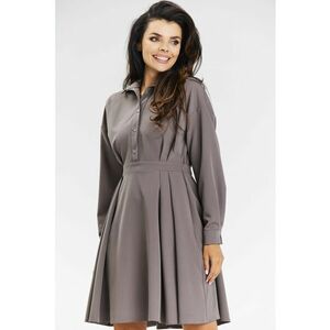 Rochie dama poliester - A668 - Maro Taupe - imagine
