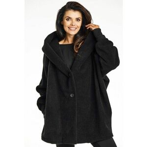 Palton dama A681 - Poliester - Negru imagine