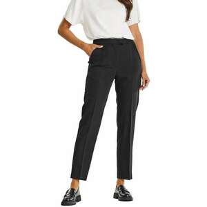 Pantaloni dama - Viscoza/Poliester/Elastan - Negru imagine
