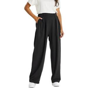 Pantaloni dama - Viscoza - Negru imagine