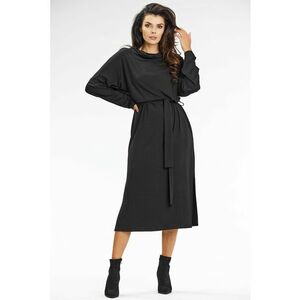 Rochie dama viscoza - negru - A671 imagine