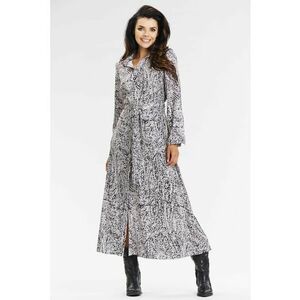 Rochie Rochie dama poliester - A665 - Alb/Negru- imagine