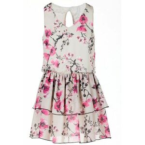 Rochie A501 - Poliester - Roz/Bej imagine