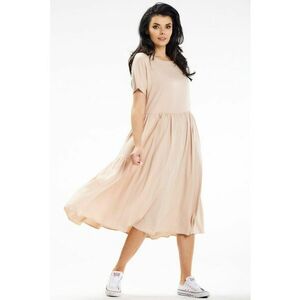 Rochie dama viscoza - A639 - Bej - imagine