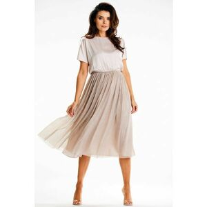 Rochie dama Poliester - A627 - Bej - imagine