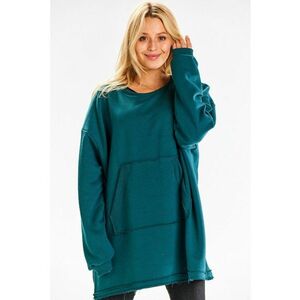 Hanorac dama bumbac Verde imagine
