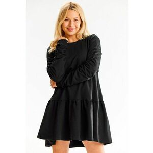 Rochie dama Bumbac - Negru - M314 imagine