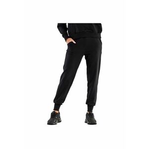 Pantaloni sport pentru dama - Bumbac/Elastan - Negru imagine