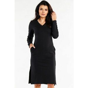 Rochie bodycon din bumbac cu slituri in partile laterale imagine