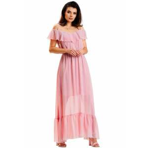 Rochie A573 - Poliester - Roz imagine