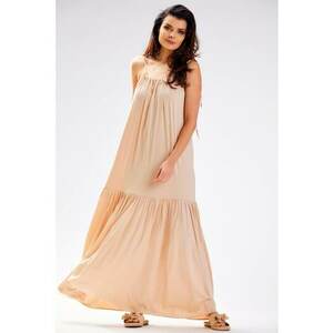Rochie dama - Viscoza - A582 - Bej imagine